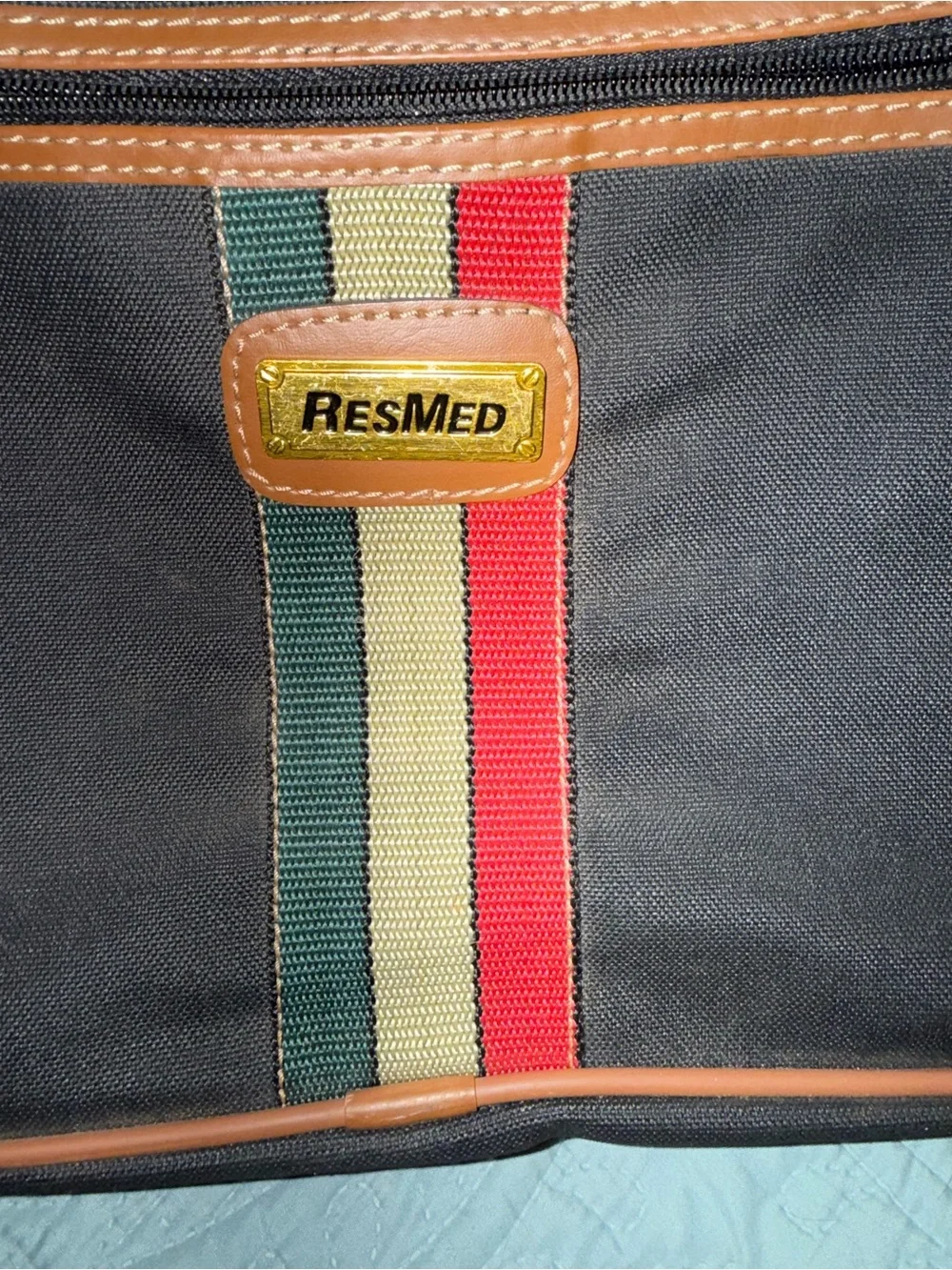 ResMed Brown CPAP Travel Carrying Bag Shoulder Messenger Case